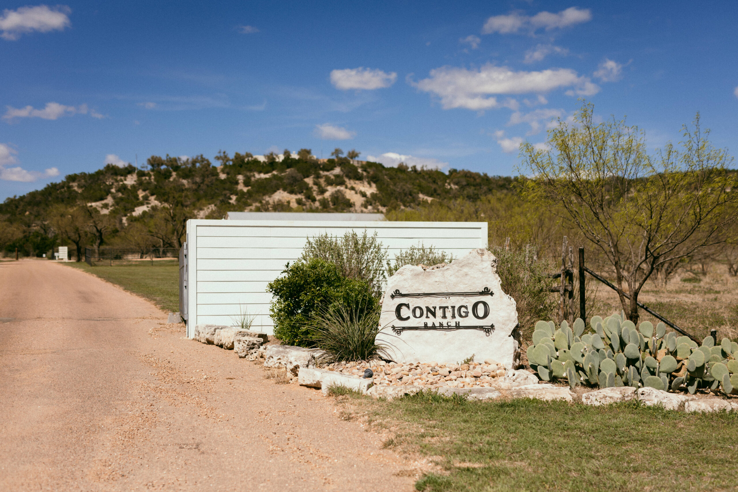 Entrance to Contigo Ranch Fredericksburg, TX